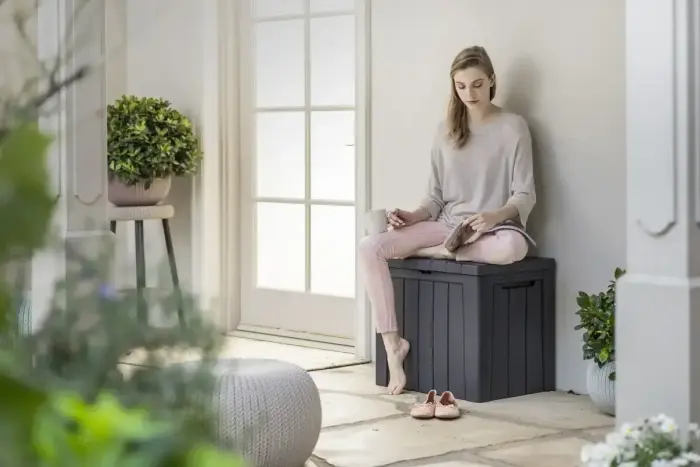 Uzglabāšanas kaste Urban Storage Box 113 L pelēka Foto 5