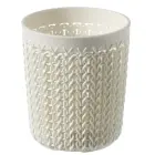 Groziņš Knit S apaļš Ø10x11cm balts Foto 1
