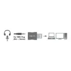Sound card USB with 3.5 mm TRRS jack Foto 6