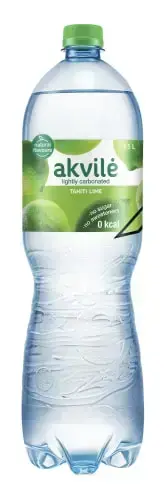 Dzeramais ūdens  AKVILE ar laima aromātu, viegli gāz., 1,5l Photo 2