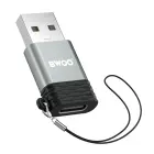 BWOO adapter BZ-38 USB-C - USB gray OTG Фото 6