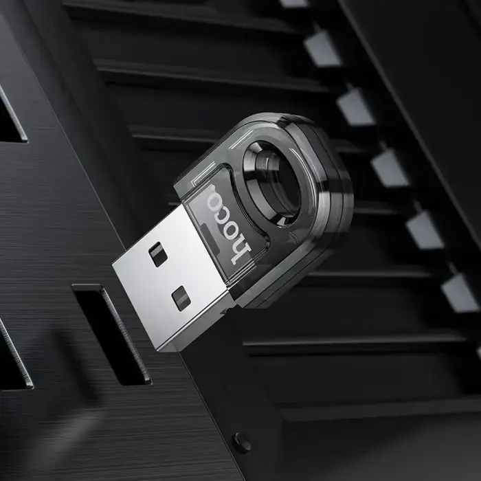 Adapter USB A bluetooth Hoco UA28 transparent black Foto 8