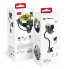 Car phone holder Forcell F-Grip Oval 27 cm windshield / dashboard / air vent black Photo 1