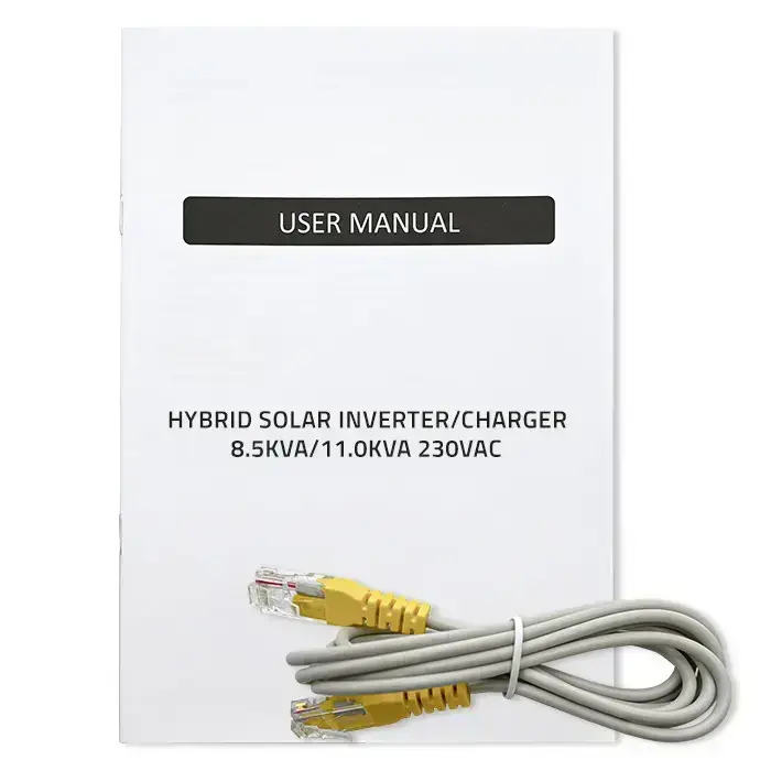 Qoltec Hybrid Solar Inverter Off-Grid 11000W | 160A | 48V| MPPT | BMS | AGM GEL LiFePO4 | Sinus | Wi-Fi option | Power factor 1.0  Фото 14