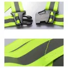 Adjustable reflective harness for a running bike - yellow Foto 7