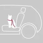 Krūšu siksna ar pavadu kaķiem - Trixie Car harness for cats, 20–50 cm/15 mm Фото 3