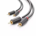 UGREEN 2RCA (Cinch) to 2RCA (Cinch) Cable 2m (black) Photo 1