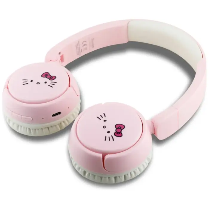 Słuchawki nauszne Hello Kitty Face Logo   Bluetooth różowy Photo 4