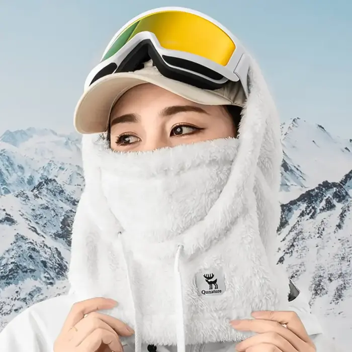 Qunature Arctic Velvet Ski Balaclava Size M - White Foto 4