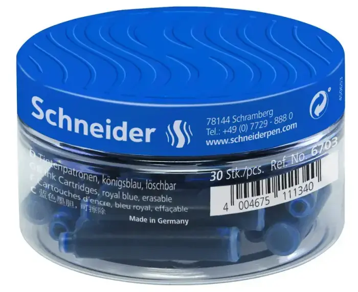 Tintes kapsulas SCHNEIDER 30 gab., zilā krāsā Photo 3