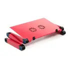 Desk for laptop uniwersal adjustable with cooling YL-803 red Фото 3