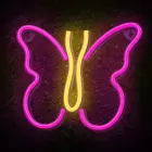 Neon LED Light BUTTERFLY pink NNE03 Neolia Фото 4