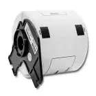 Qoltec Tape for BROTHER DK-11202 | 62mm x 100mm | 300 labels | White/Black print | Roll with holder Photo 7