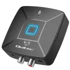 Qoltec Wireless Audio HiFi Home&Car Transmitter Receiver | Bluetooth 6.0 | NFC | 2 x RCA | 1 x 3.5mm MiniJack | Microphone Foto 1