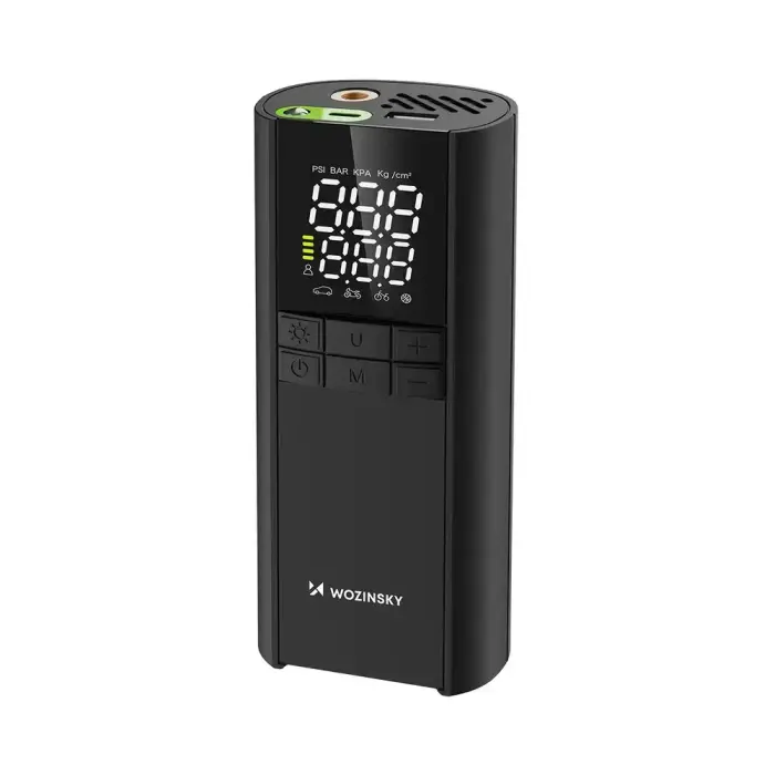Wozinsky WPEP-8000 compressor, electric pump, 8000mAh power bank, flashlight - black Фото 7