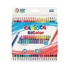 Krāsainie zīmuļi CARIOCA Bi-Color, trīsstūra formas, 24 krāsas Фото 1