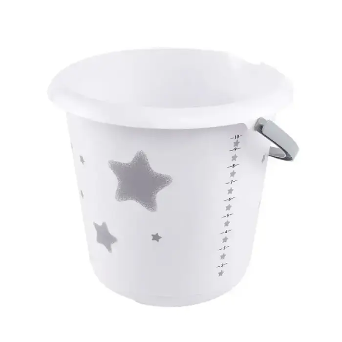 Ведро deco 10 л Ilvie "Звезды" Ø30x28 см белое Фото 2