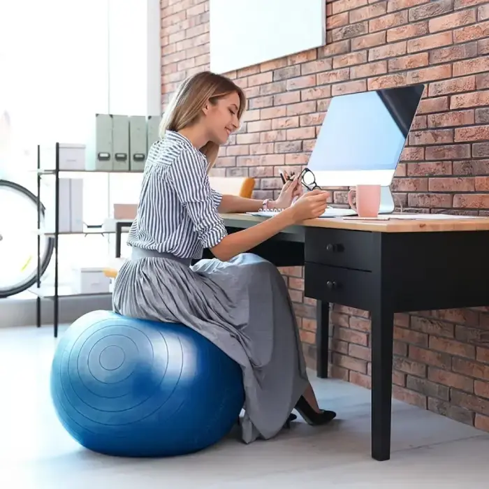 Wozinsky WGB65BL Exercise Ball, 65 cm, Blue Foto 5