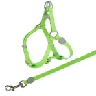 Krūšu siksna ar pavadu kaķiem - Trixie Cat One Touch Harness with Lead, 26-37cm/10mm, 1.20m Foto 1