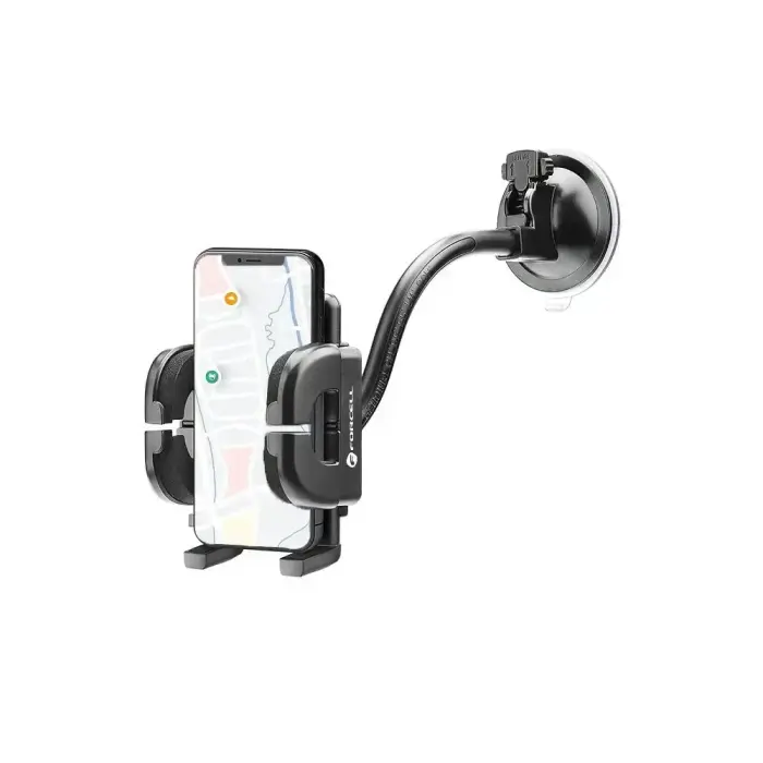 Car phone holder Forcell F-Grip Regular 17 cm windshield / dashboard / air vent black Photo 2