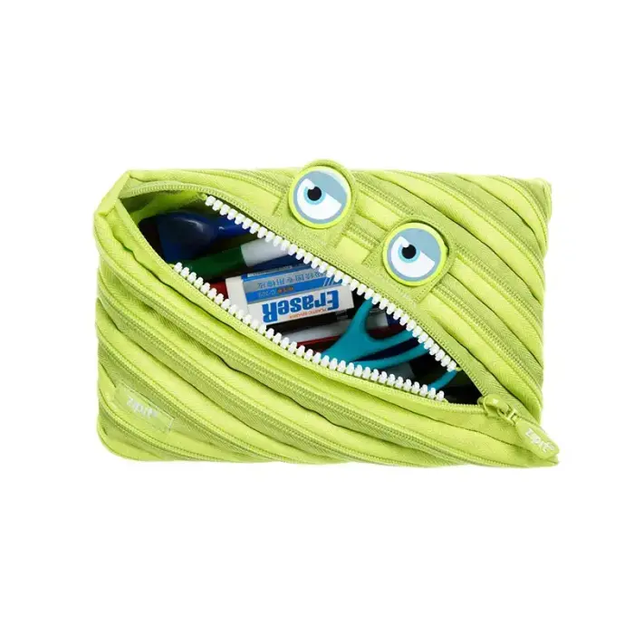 Penālis ZIPIT Wildlings Jumbo Pouch, ZTMJ-WD-ALI, zaļā krāsā Foto 2