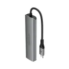 Acefast J16 USB Hub USB-C 5-in-1 HDMI 4K 60Hz PD90W Docking Station - Gray Фото 2