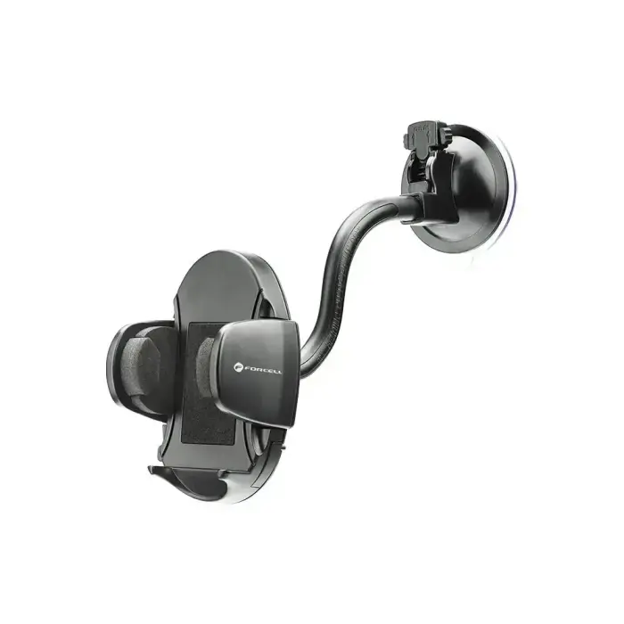 Car phone holder Forcell F-Grip Oval 17 cm windshield / dashboard / air vent black Photo 3