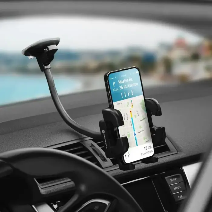 Car phone holder Forcell F-Grip Regular 27 cm windshield / dashboard / air vent black Photo 15