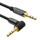 Wozinsky AUX cable angled (male-male) mini jack cable 1.5m black Photo 1