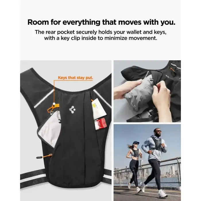 SPIGEN A720 DYNAMIC SHIELD RUNNING VEST (M-L) BLACK Foto 12