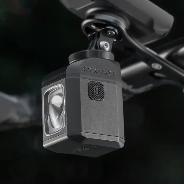 Rockbros M8 1600lm front bike light with remote control 10m rechargeable 4000 mAh - black Foto 3