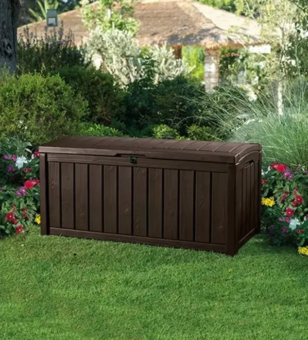 Uzglabāšanas kaste Glenwood Storage Box 390L brūna Foto 3