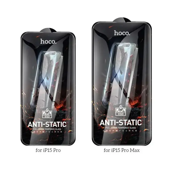 Tempered glass to iPhone 15 PRO Hoco HD Anti-static 25 pcs G10 Foto 2