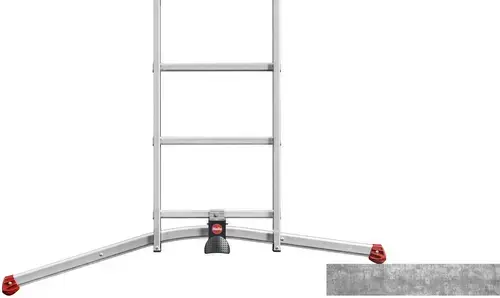 Combination stairs S100 Hailo ProfiLOT / aluminium / 2x9+1x8 steps Photo 7
