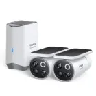 Baseus Security S1 Pro Dual 3K Outdoor Surveillance Kit (2 Cameras) – White Foto 1