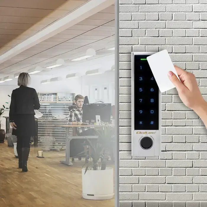 Qoltec Code lock TITAN with fingerprint reader | RFID | BT 4.0 |Code | Card | key fob | Doorbell| IP68 | EM Foto 8