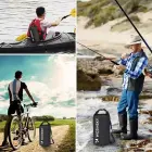 Wozinsky WWK-20 waterproof bag for sup kayak 20l - black Foto 5