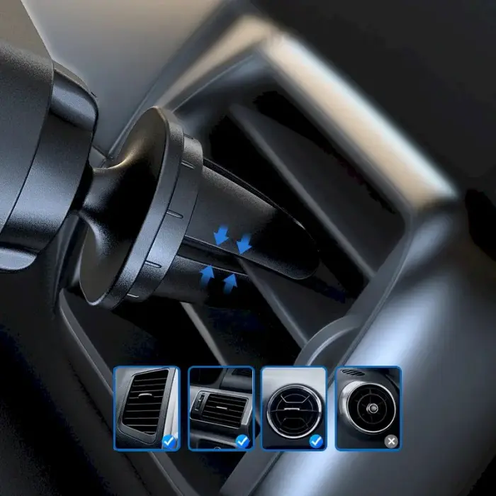 Wozinsky Gravity Car Mount Phone Holder for Air Outlet black (WCH-05) Фото 7
