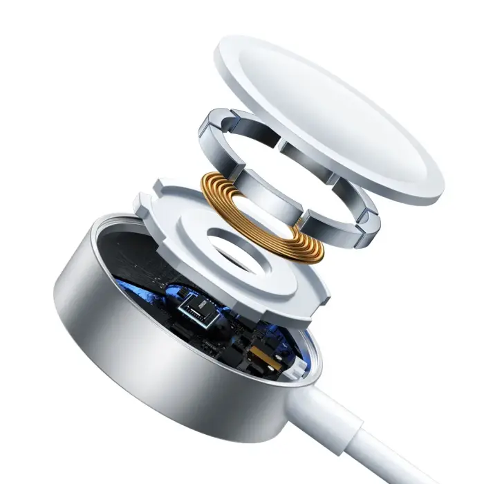 Joyroom S-IW007 3-in-1 cable USB-A magnetic charger - Lightning 1.2m - white Photo 6