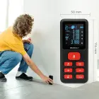 Qoltec Precise digital laser distance meter with an electronic level | LCD with backlight | 50m Фото 6