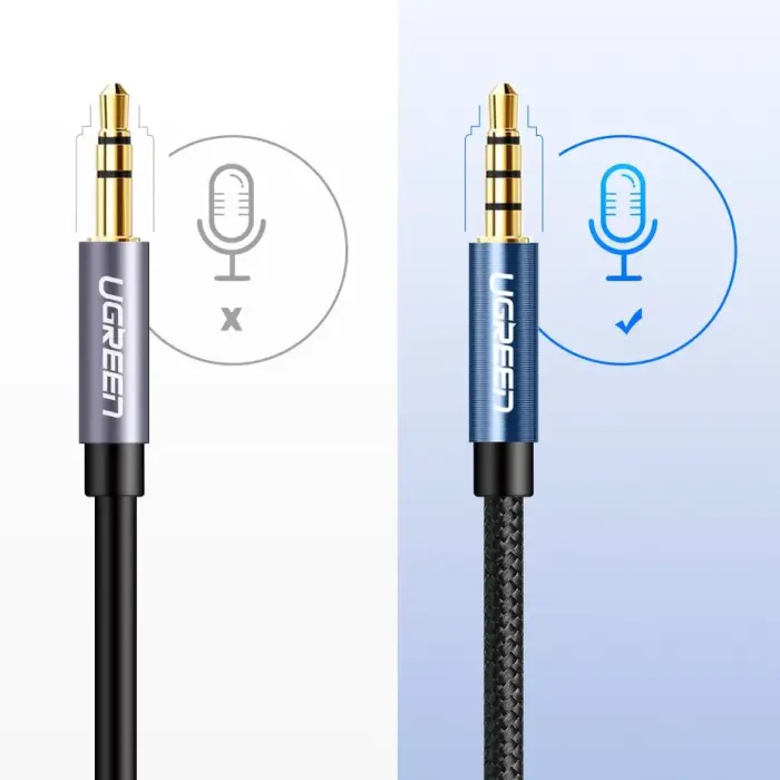 UGREEN AUX Cable Extension mini-jack 3,5 mm, 3m (Gray) Photo 7
