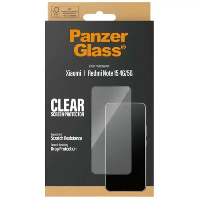 Szkło hartowane PanzerGlass Ultra-Wide    Fit do Xiaomi Redmi Note 15 4G/5G Foto 4
