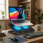 Wozinsky WDCX-015 StormPad RGB Gaming Cooling Laptop Stand - Black Photo 5