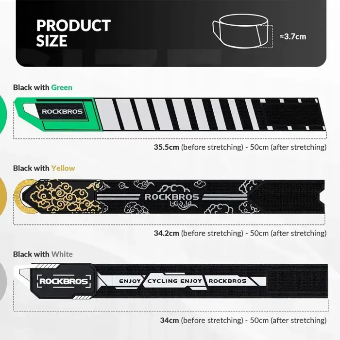 Rockbros reflective tape 49210008001 - green Photo 7