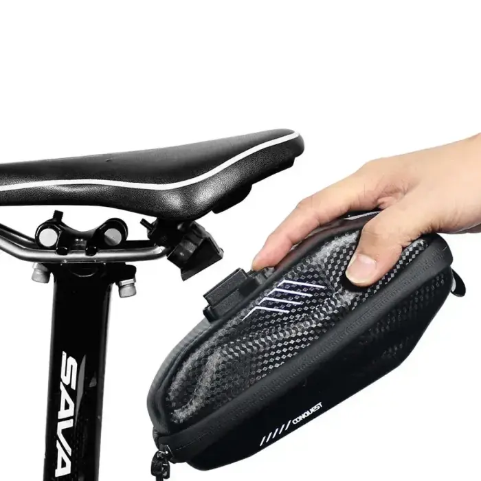 WILDMAN traveling bag under bicycle saddle with zipper E7S 0,8L black Photo 9
