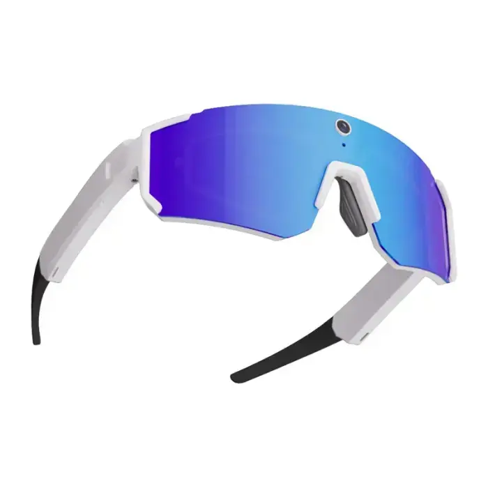 Colmi V06 AI White Sports Sunglasses (with blue lenses) Фото 4
