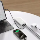 Joyroom JR-PBF12 ārējais akumulators (powerbank) | 10000 mAh | 12W | USB-A, USB-C | balts Foto 9