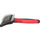 Ķemme dzīvniekiem : Trixie Soft brush, plastic/metal bristles, 9 × 16 cm Foto 1