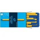 Lodīšu pildspalva SCHNEIDER 505 F 0.7mm, dzeltens korpuss, zila tinte Photo 5