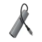 Acefast J16 USB Hub USB-C 5-in-1 HDMI 4K 60Hz PD90W Docking Station - Gray Фото 3